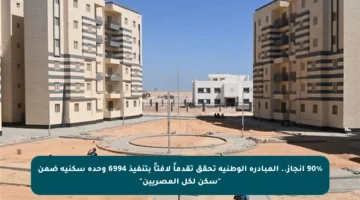 90% إنجاز.. المبادرة الوطنية تحقق تقدماً لافتاً بتنفيذ 6994 وحدة سكنية ضمن “سكن لكل المصريين”
